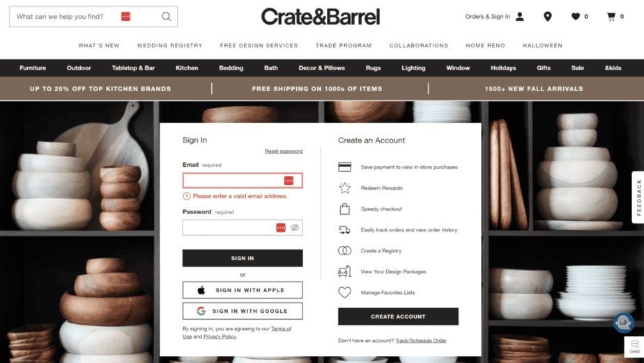 How to Sign Up for Your Crate & Barrel Wedding Registry crate & barrell wedding registry