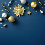 Navy Blue with Silver or Gold