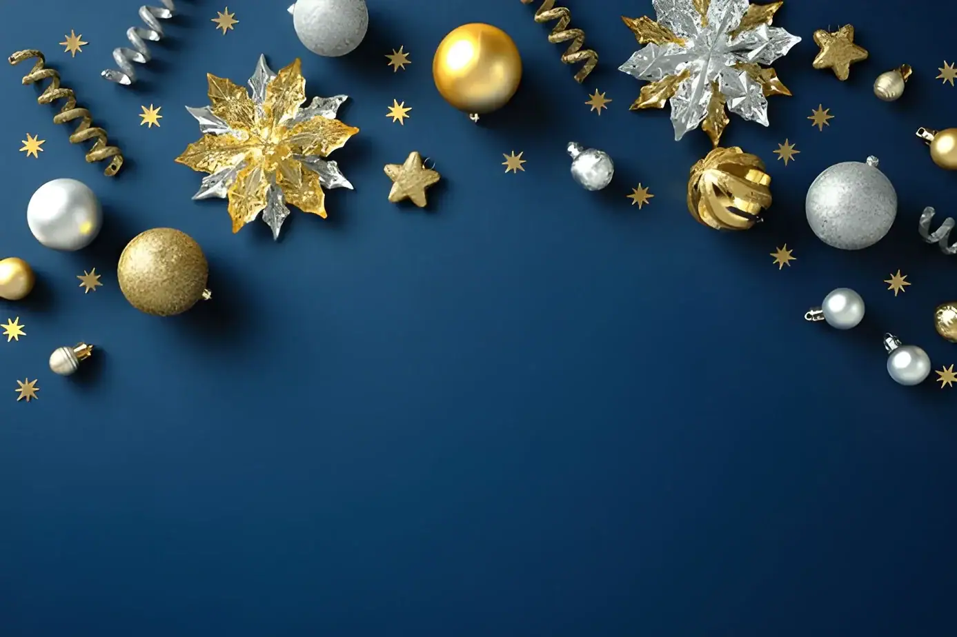 Navy Blue with Silver or Gold